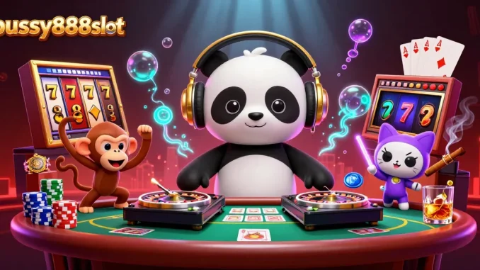 เล่นเกมสล็อตออนไลน์ pussy888slot พร้อมกับเสียงดนตรีสุดมันส์ในงานปาร์ตี้คาสิโน